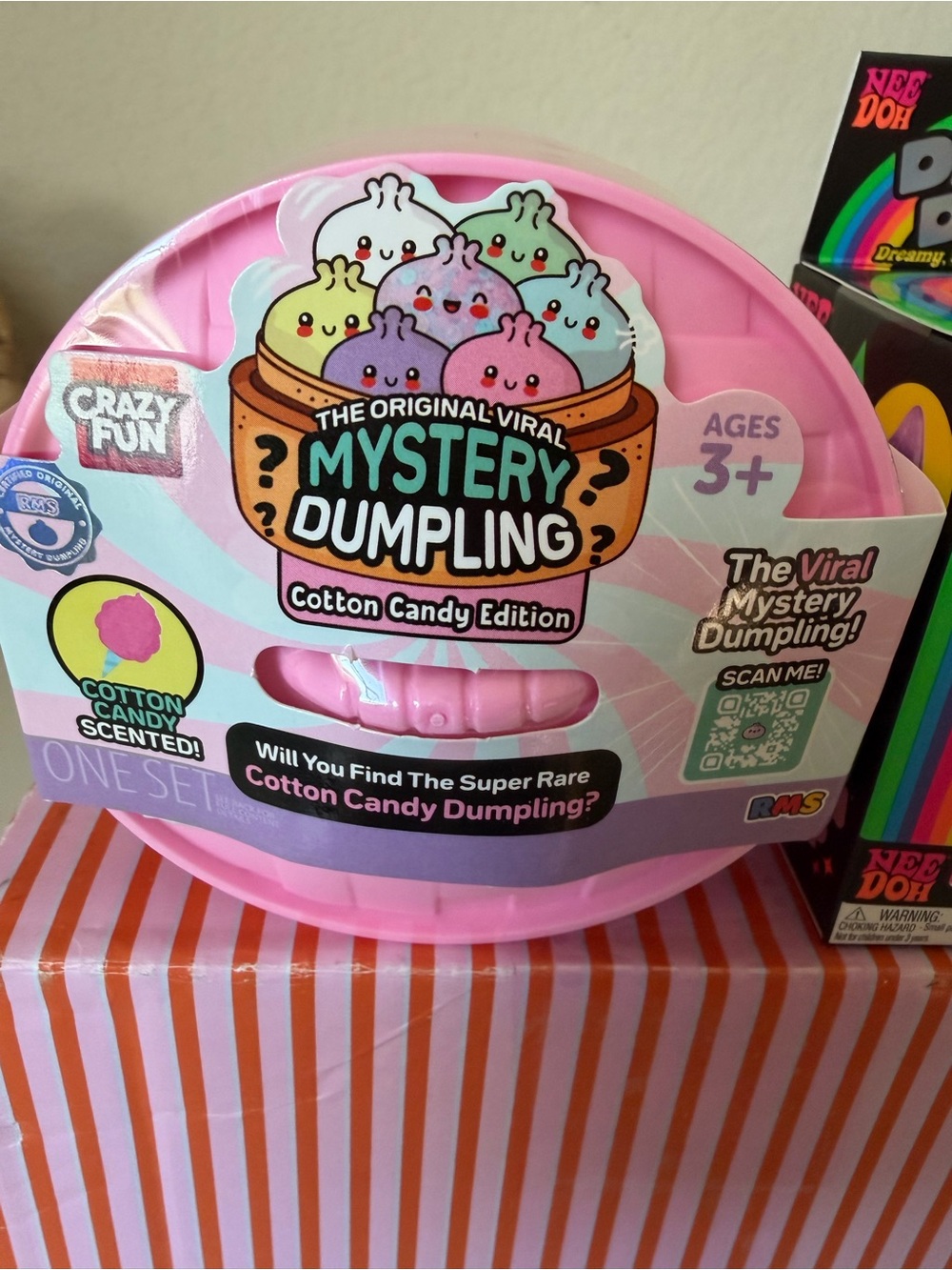 🎀🎀RMS Mystery Dumpling “Cotton Candy” Pink, NeeDoh “Dream Drop” Squishy!🎀🎀 - Picture 3 of 3